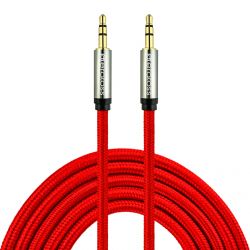 AUX Cable, 10FT, eratoss AUX7-Red