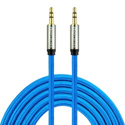 AUX Cable, 10FT, eratoss AUX7-Blue